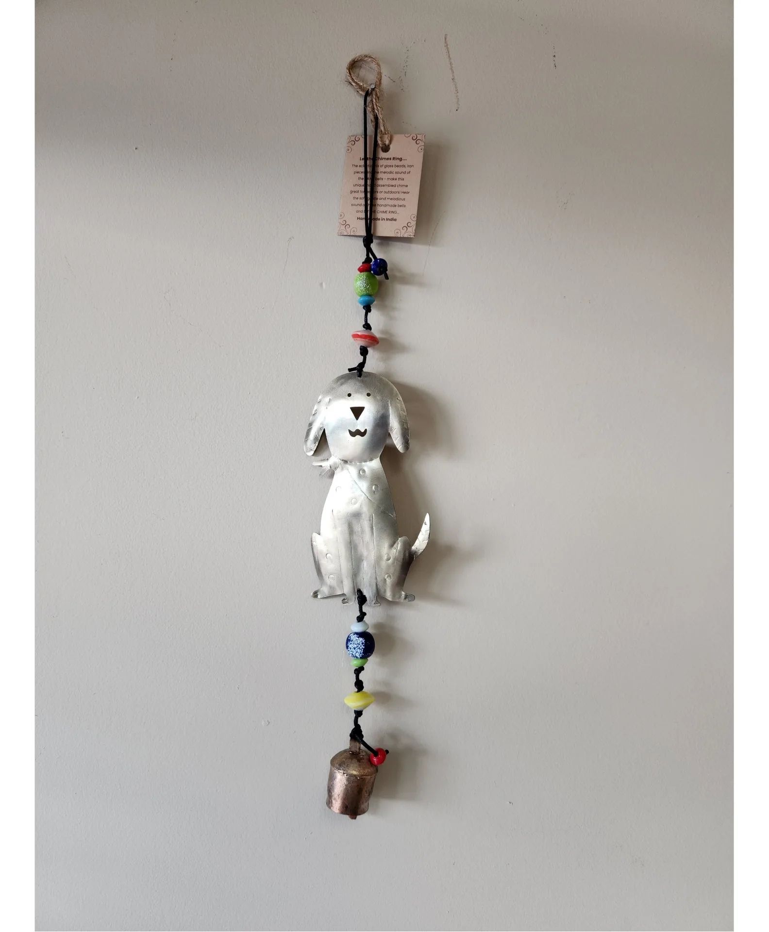 Metal Dog Wind Chime