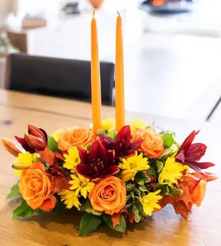 Deluxe Harvest Charm Centerpiece with candles Deluxe Harvest Charm Centerpiece with candles
