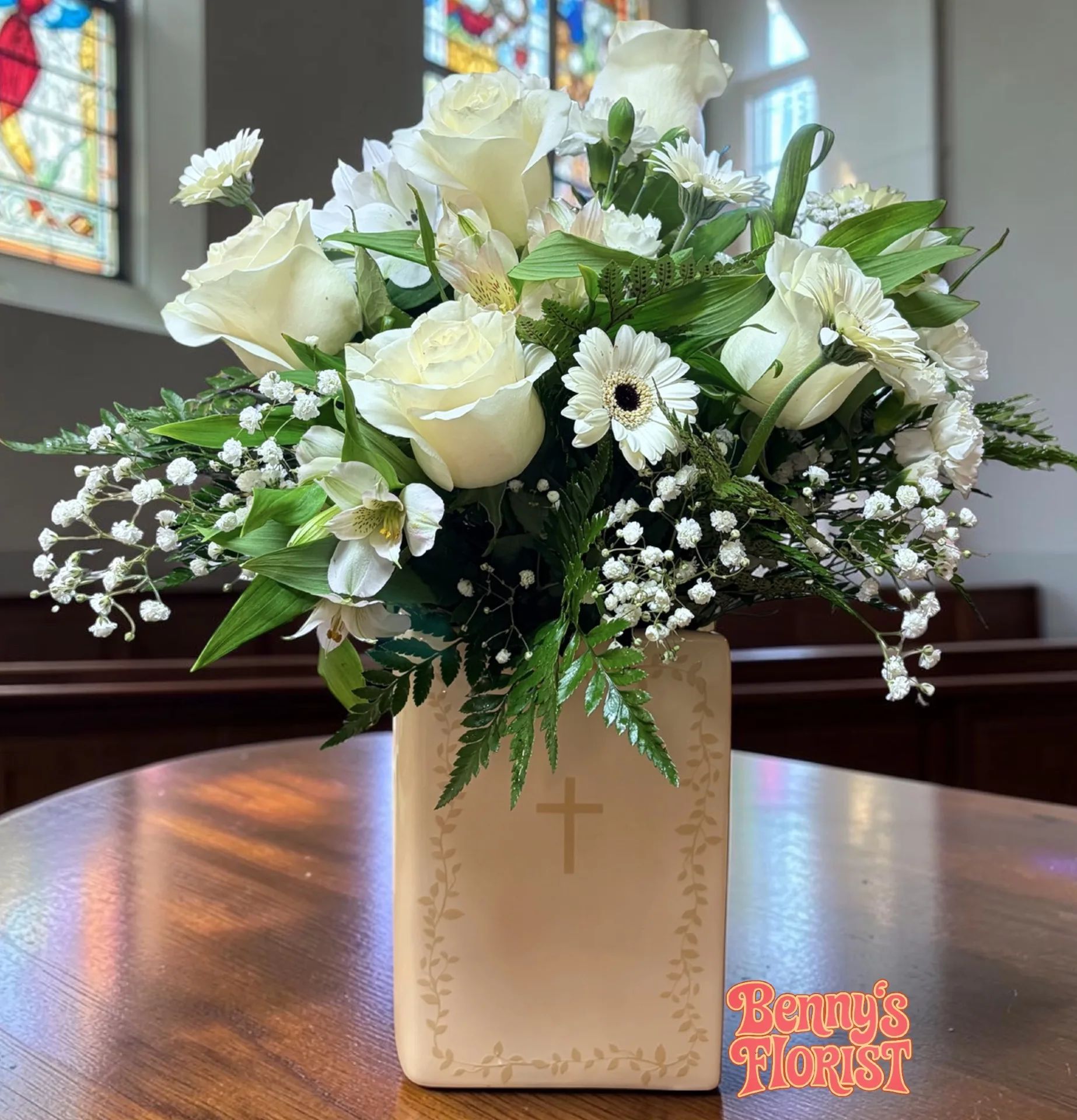 Faith. Comfort. Remembrance. Book Vase