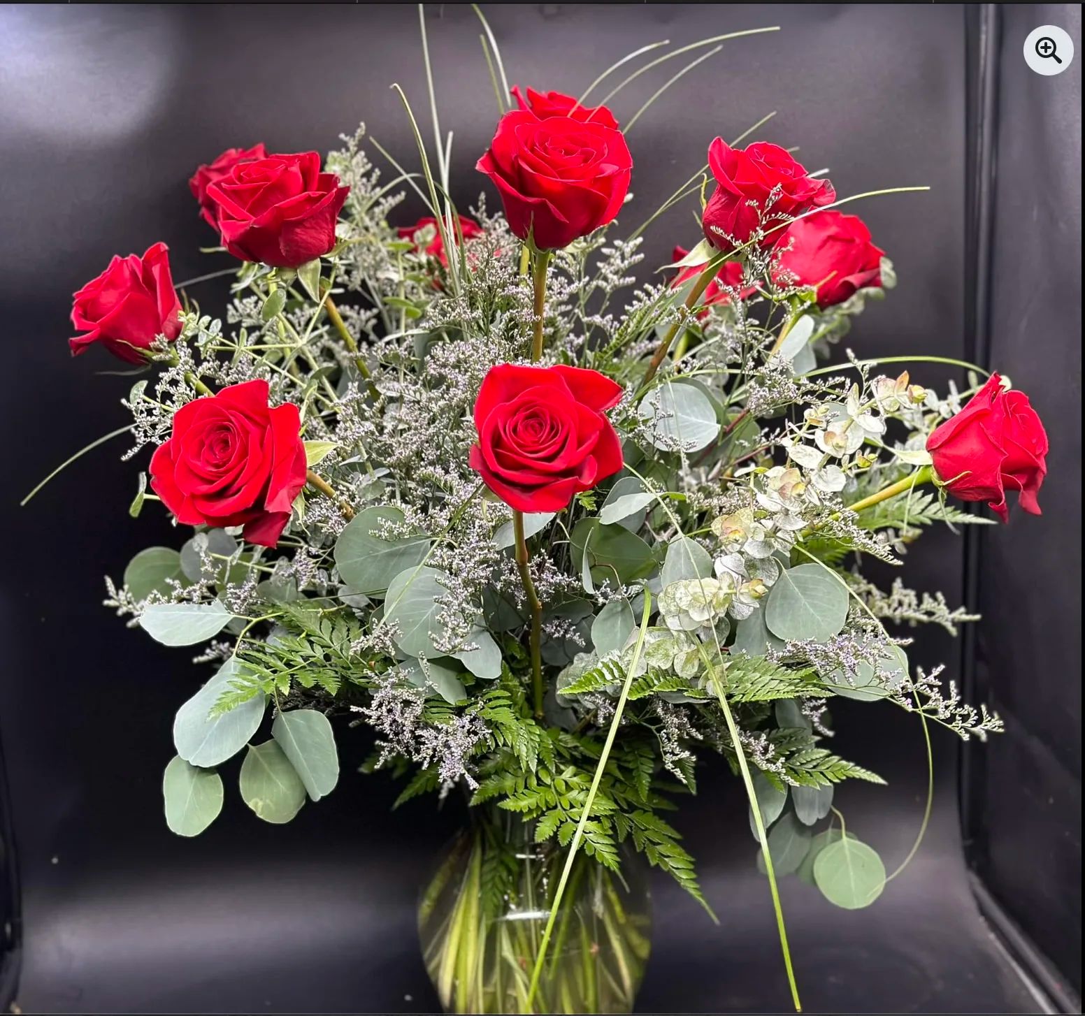 Rustic Wildflower Dozen Roses Designer's Choice