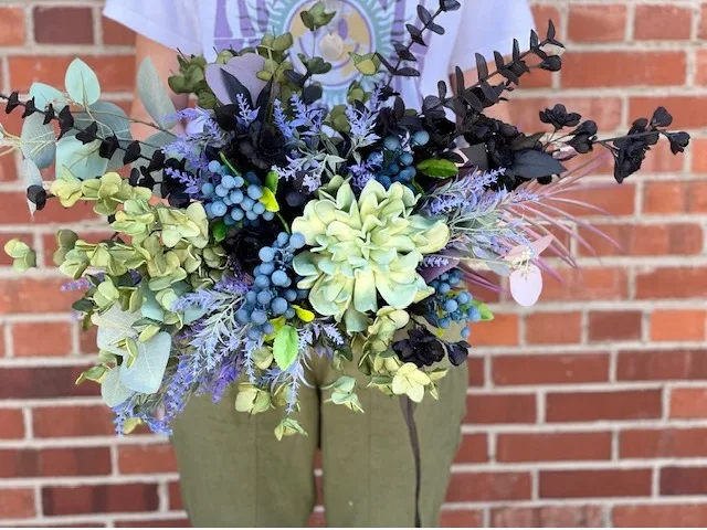 Blueberry Blush Bouquet Custom Silk Original Blueberry Blush Bouquet Custom Silk Original