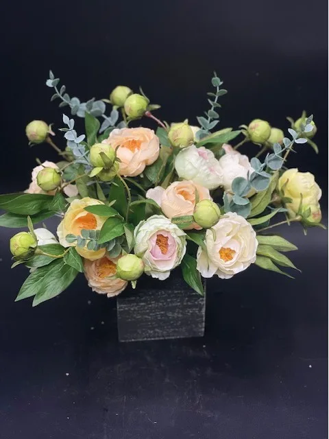 MIdnight Bloom Peony Box Silk/Faux Flowers MIdnight Bloom Peony Box Silk/Faux Flowers