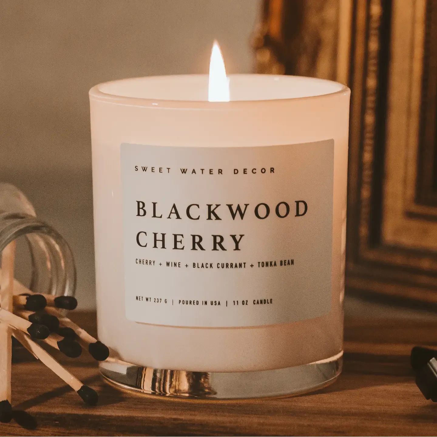 Sweet Water Decor Blackwood Cherry Candle