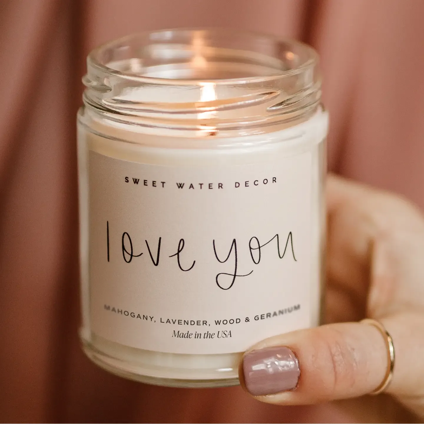 Sweet Water Decor Love You Candle Sweet Water Decor Love You Candle