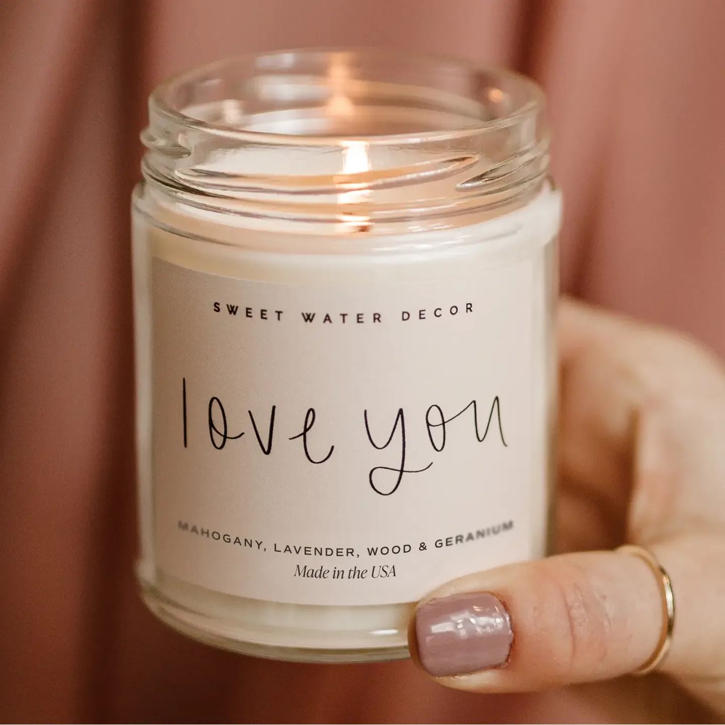 Sweet Water Decor Love You Candle