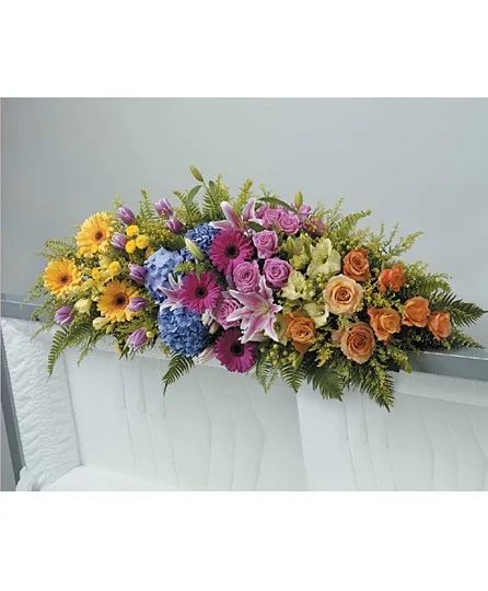 Precious Memories Tribute Casket Spray
