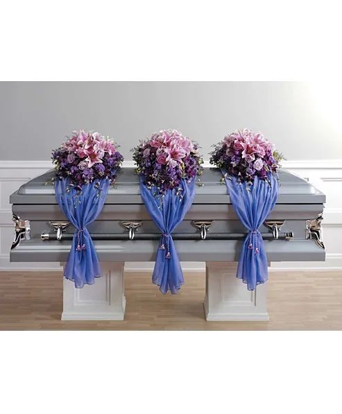 Lavender Grace Family Tribute Casket Spray