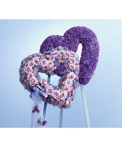 Hearts Forever Entwined Standing Spray Hearts Forever Entwined Standing Spray