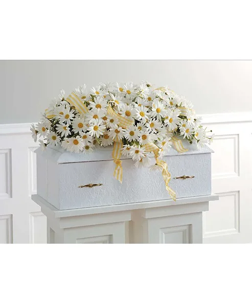 Sunshine & Daisies Tribute Casket Spray Sunshine & Daisies Tribute Casket Spray
