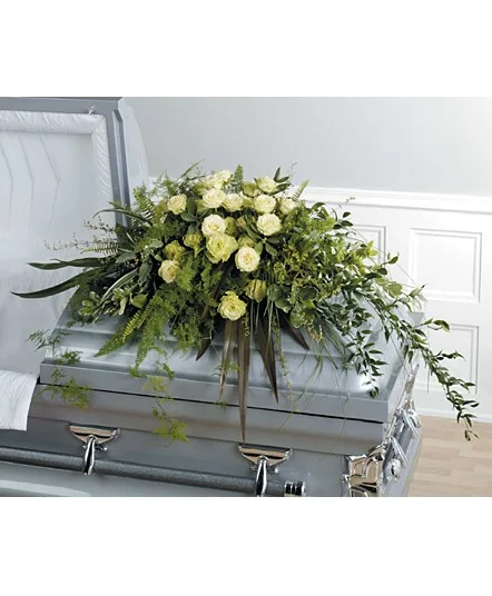 Evergreen Legacy Casket Spray Evergreen Legacy Casket Spray