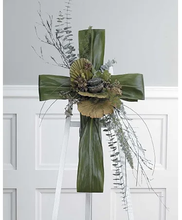 Cross of Creation Tribute Standing Spray Cross of Creation Tribute Standing Spray