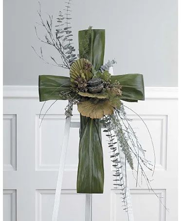 Cross of Creation Tribute Standing Spray