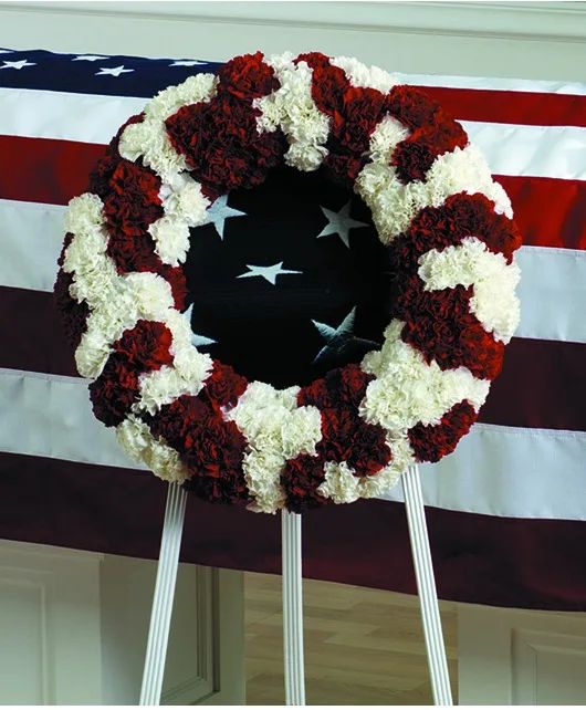 Patriot's Honor Wreath Standing Spray