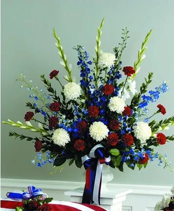 Patriotic Honor Tribute Sympathy Arrangement