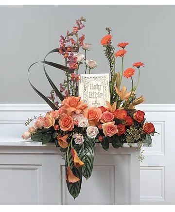 Faithful Journey Bible Tribute Sympathy Arrangement