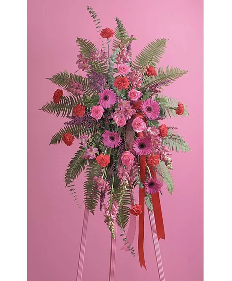 Pink Remembrance Spray Standing Spray Pink Remembrance Spray Standing Spray