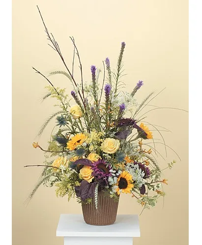 Countryside Serenity Basket Sympathy Arrangement Countryside Serenity Basket Sympathy Arrangement