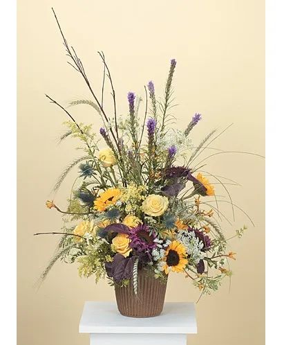 Countryside Serenity Basket Sympathy Arrangement