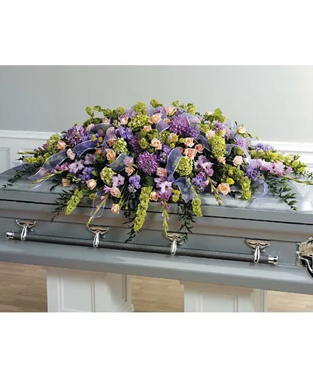 Enchanted Garden Farewell Casket Spray Enchanted Garden Farewell Casket Spray