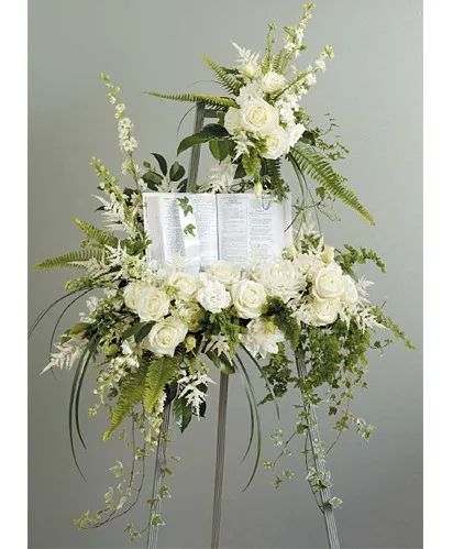 Scripture of Peace Tribute Standing Spray
