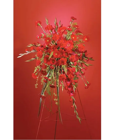 Crimson Celebration Standing Spray Standing Spray Crimson Celebration Standing Spray Standing Spray