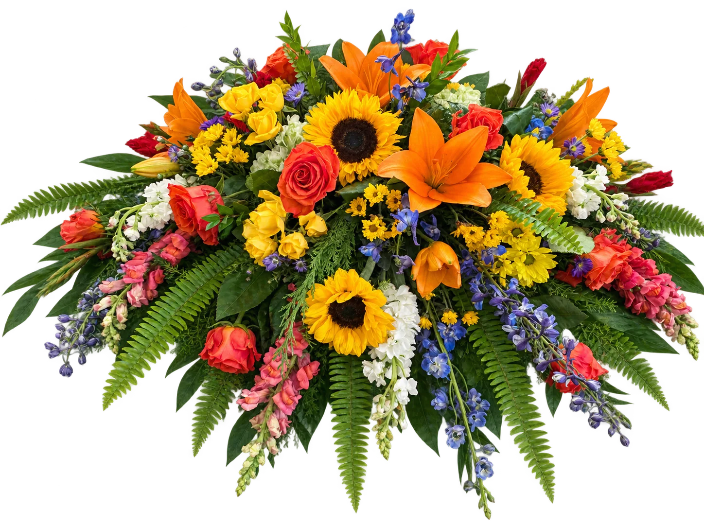 Sunshine Tribute Casket Spray Sunshine Tribute Casket Spray