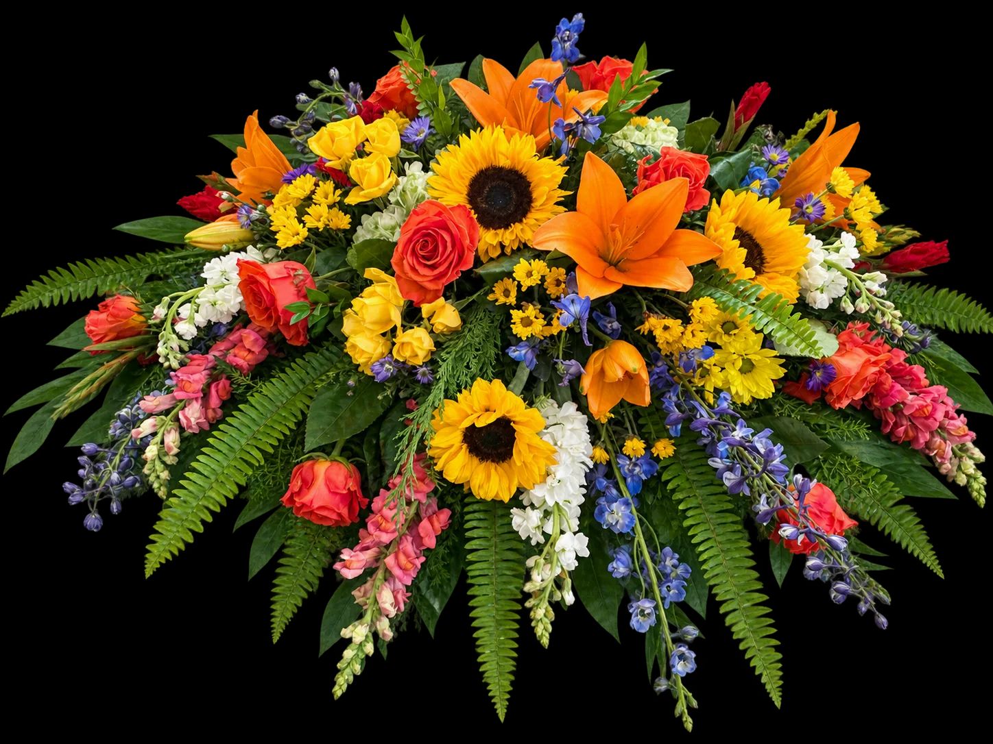 Sunshine Tribute Casket Spray