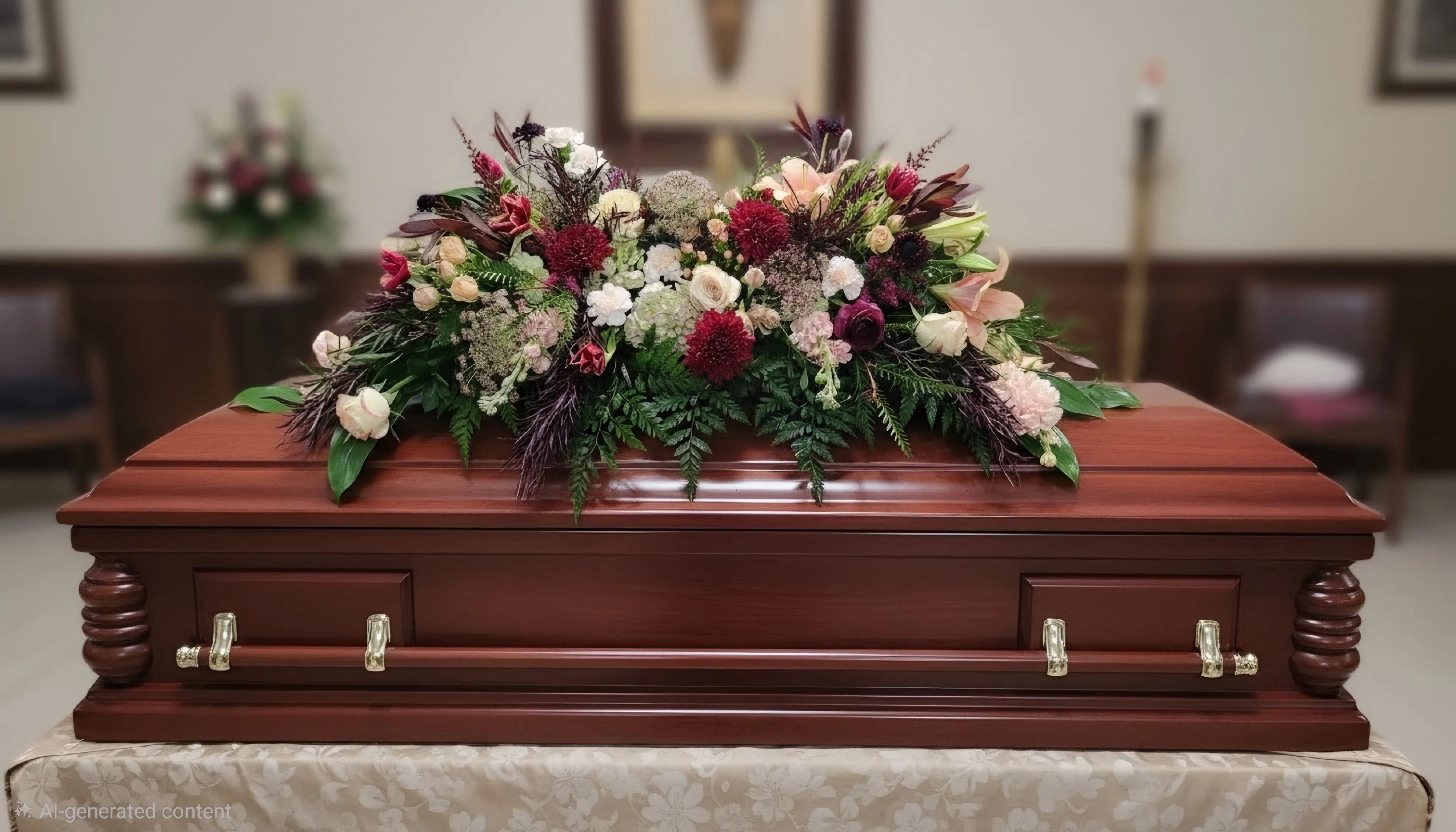 Velvet Grace Casket Spray Velvet Grace Casket Spray