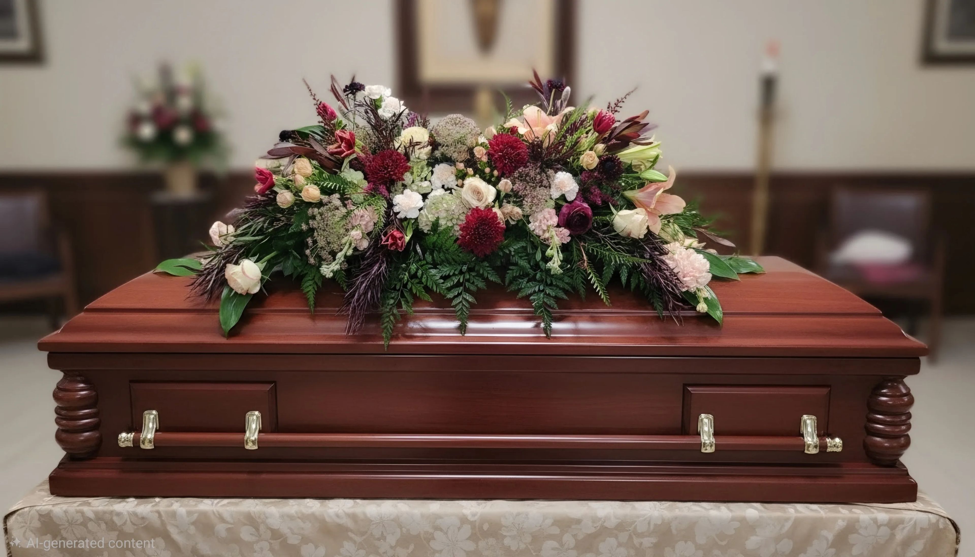 Velvet Grace Casket Spray