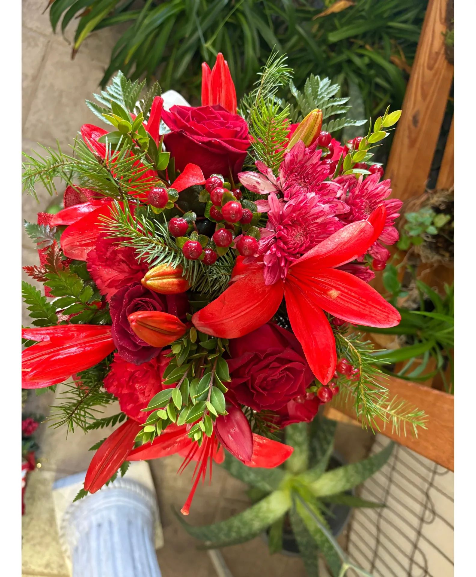 Christmas Table Arrangement Flower