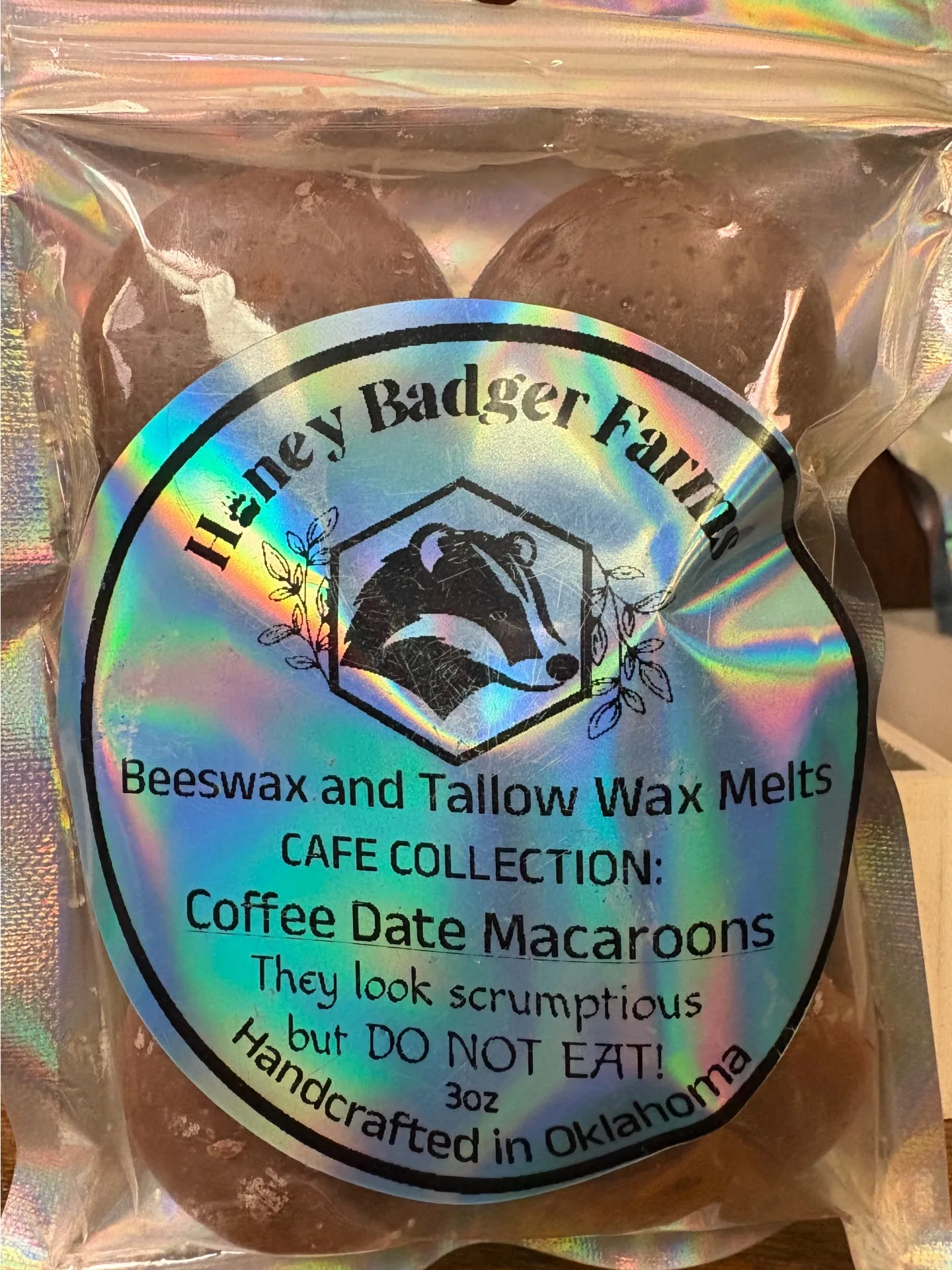 Honey Badger Farms Coffee Date Macaroon Wax Melts Beeswax and Tallow Wax Melts Honey Badger Farms Coffee Date Macaroon Wax Melts Beeswax and Tallow Wax Melts