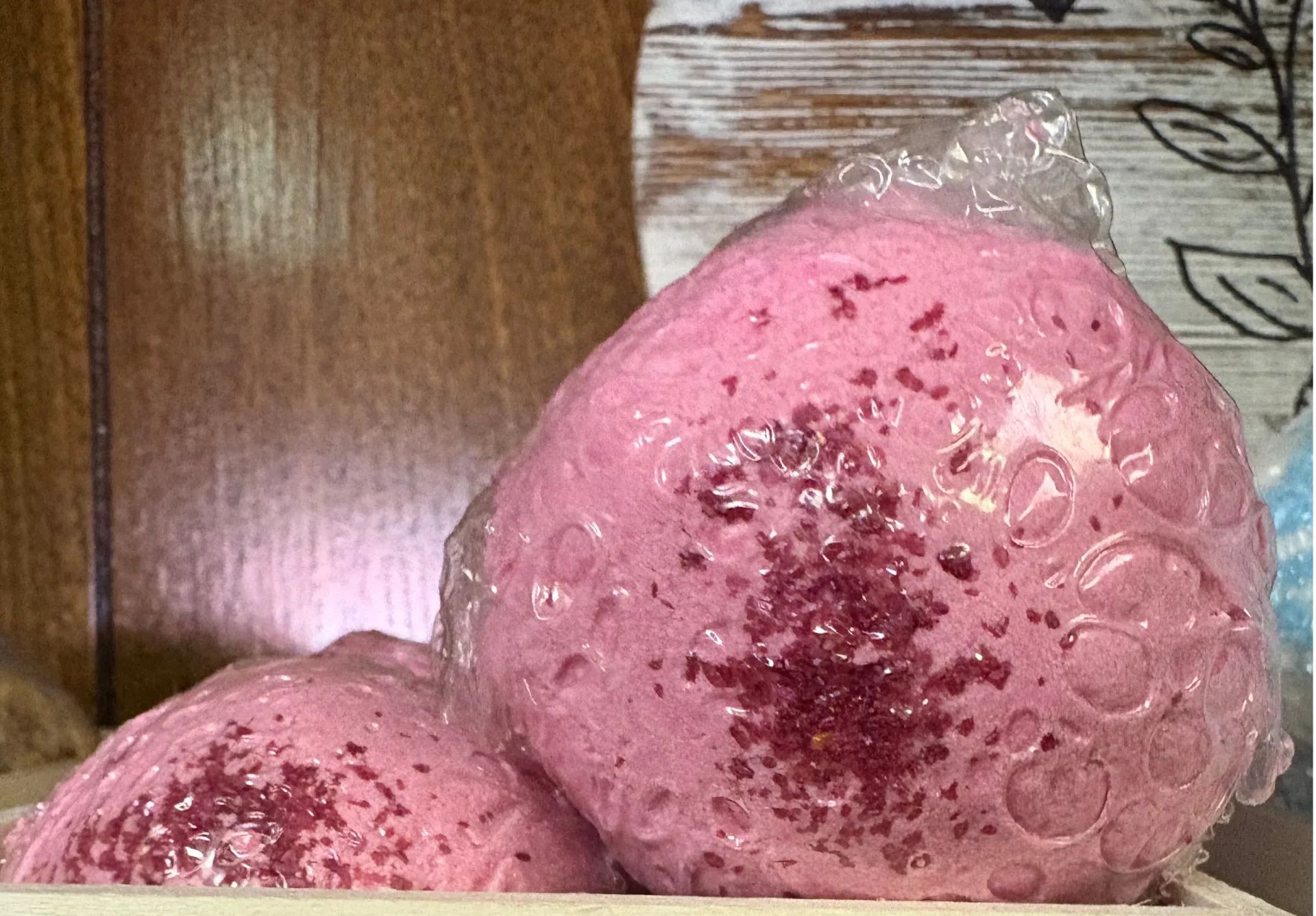 Honey Badger Farms Pink Mimosa Bath Bomb Bath Bombs