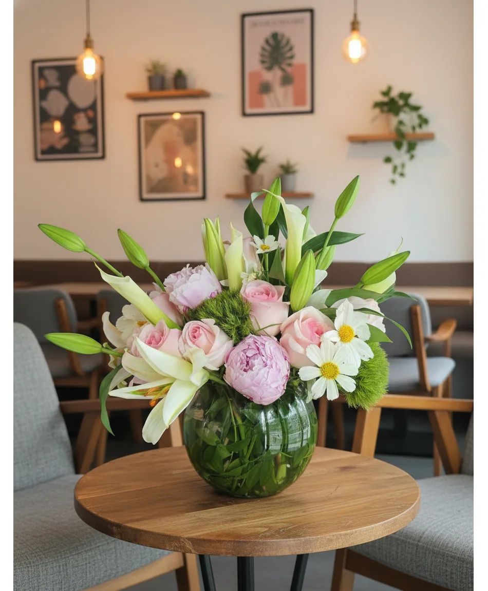 Sweet Surprise Bubble Bowl Pretty assorted flowers mixed similar