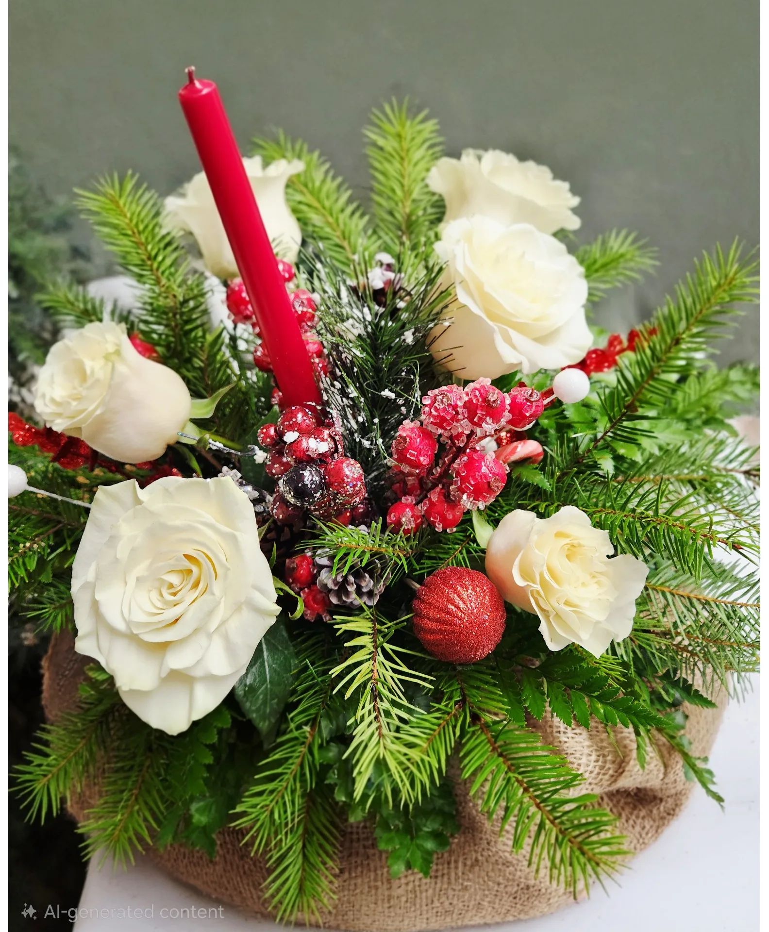 Holiday Christmas Centerpiece