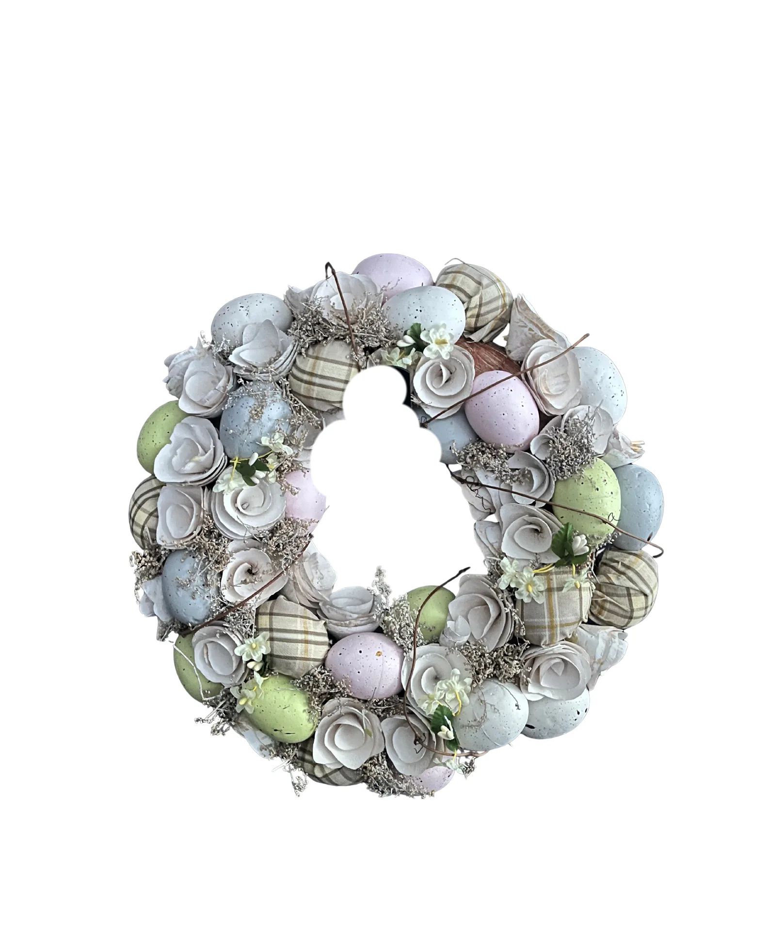 Pastel Spring Egg Wreath