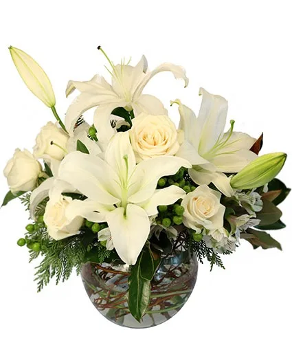 Frosty Blooms Flower Arrangement Frosty Blooms Flower Arrangement