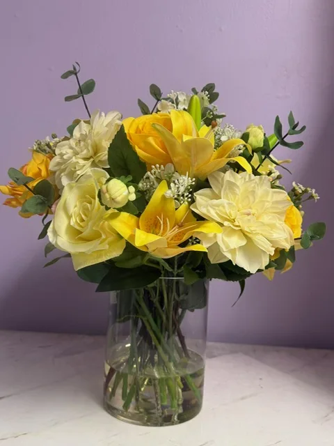 Artificial yellow flowers Artificial yellow flowers