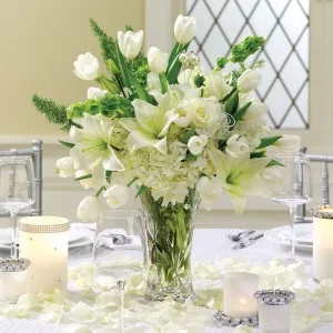 Pearled Passions Vased Centerpiece Pearled Passions Vased Centerpiece