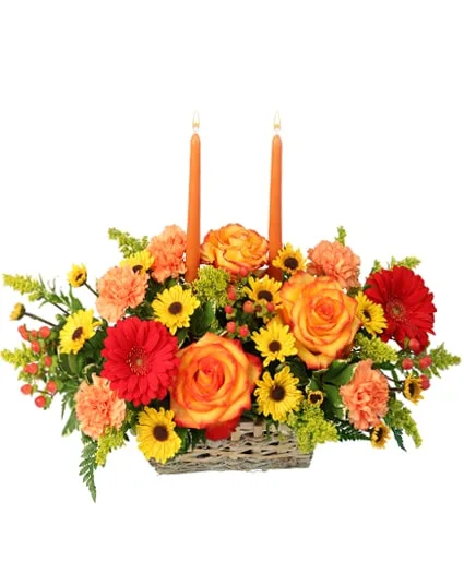 Thanksgiving Dreams Basket of Flowers Thanksgiving Dreams Basket of Flowers